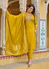 Mahiye By Pirohi Viscose Silk Banarasi Dupatta Readymade Suits